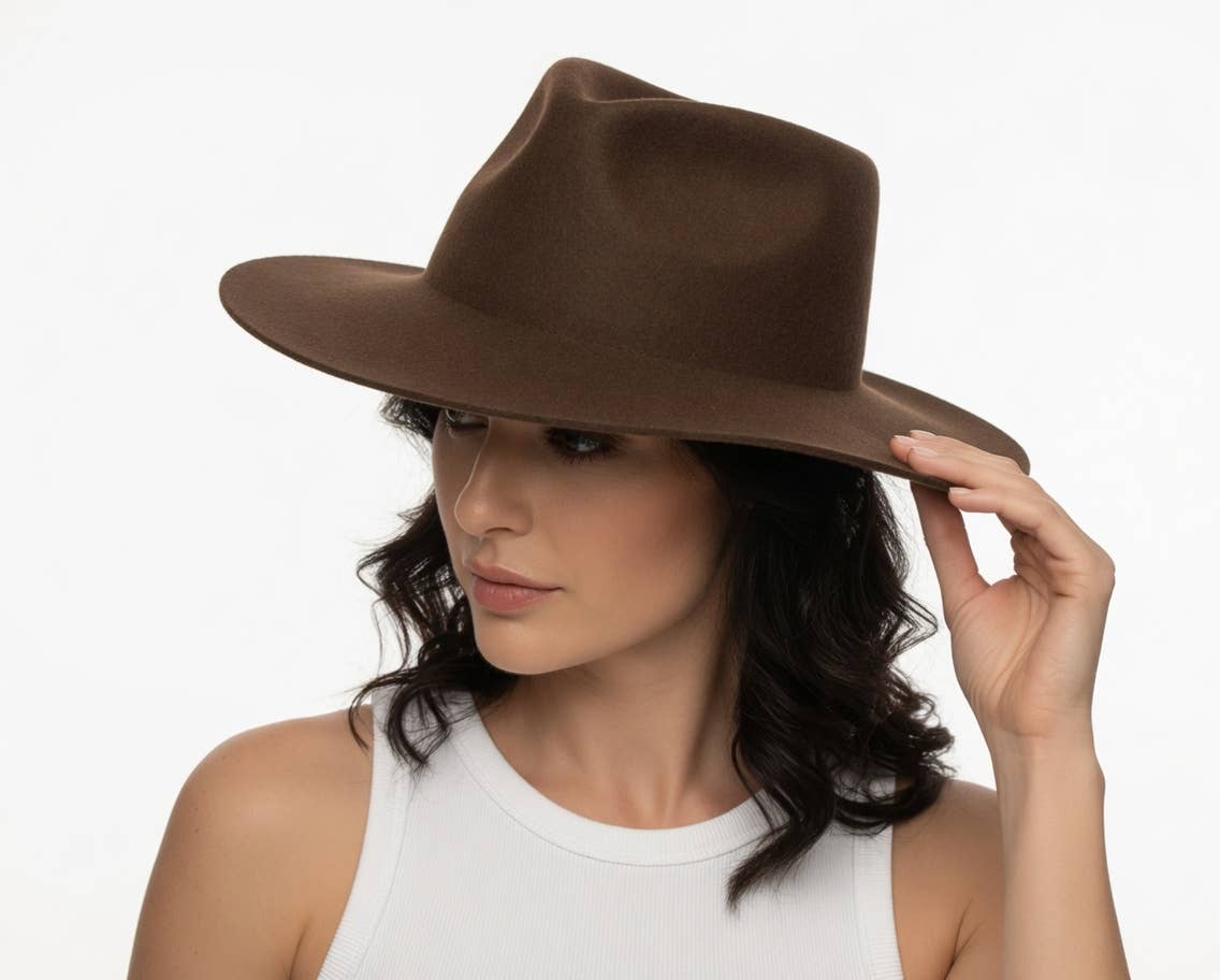 DNMC - Australian Wool Rancher Hat - Dark Colors - Various Sizes