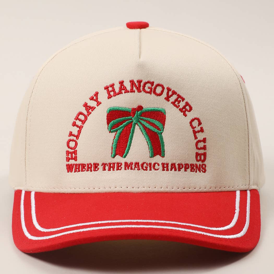 HOLIDAY HANGOVER CLUB Double Stitch Trucker Hat