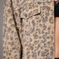 Studded Leopard Denim Jacket