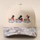 Christmas Mallard Trio Embroidered Duck Camo Trucker Hat