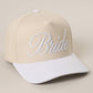 BRIDE Embroidered  Canvas Two-Tone Trucker Hat