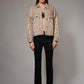 Studded Leopard Denim Jacket