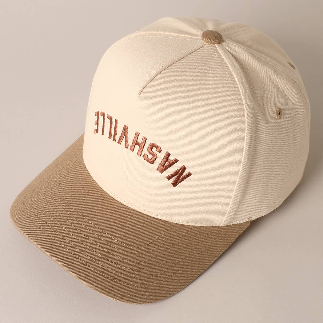NASHVILLE - Upside Down Trucker Hat