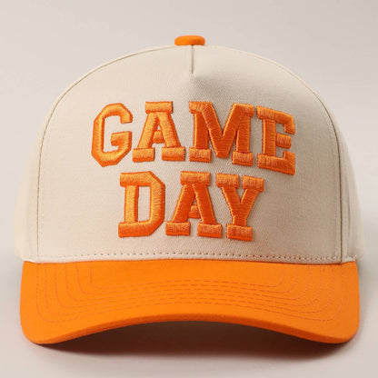 GAME DAY 3D Letter Embroidered Two-Tone Trucker Hat
