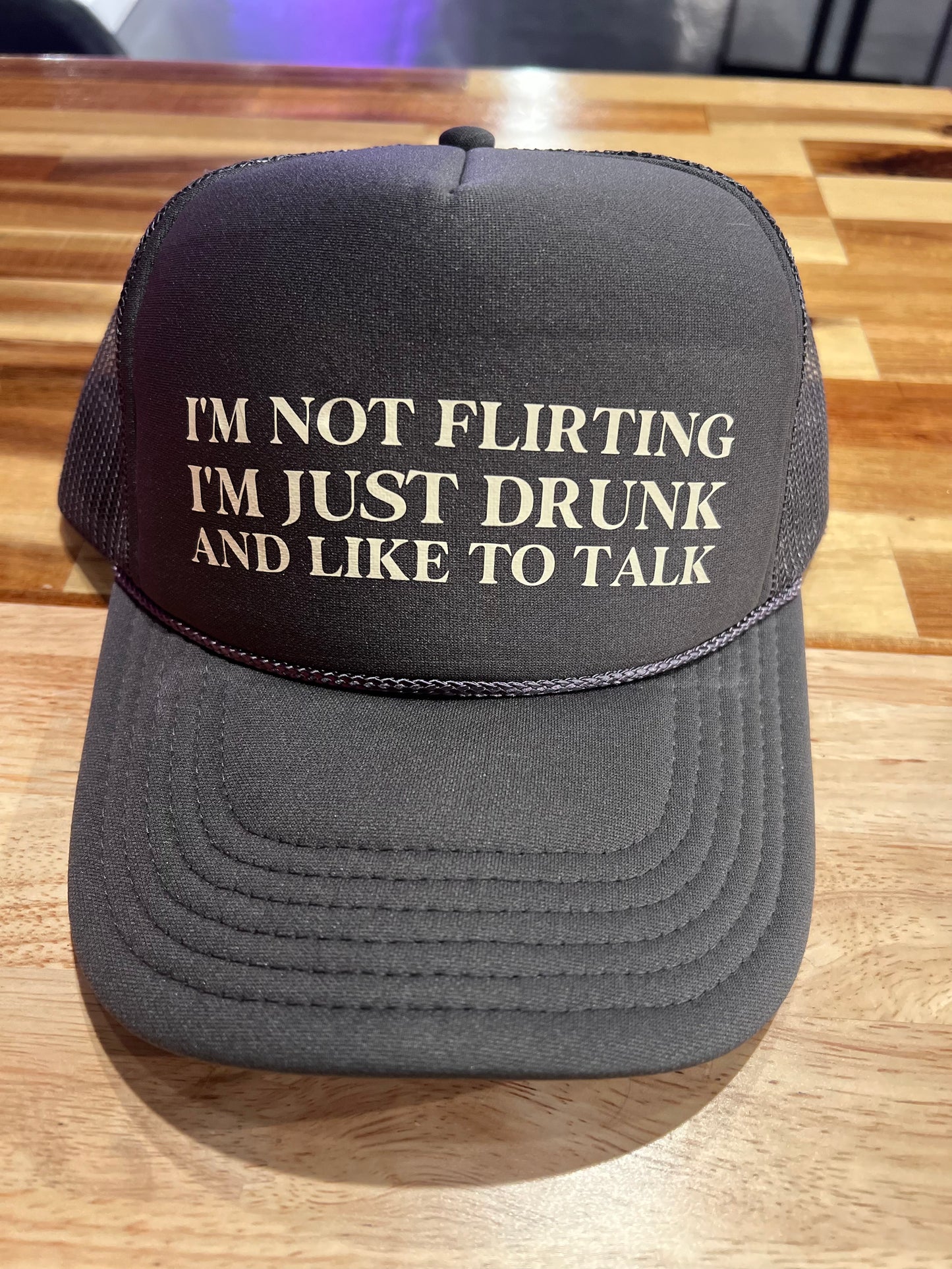 "I'm not flirting" Trucker Hat