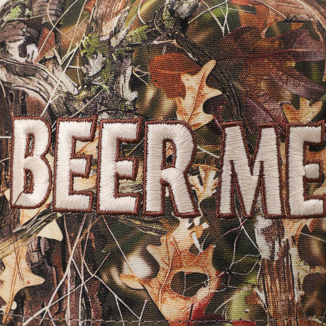 BEER ME Real Tree Camo trucker hat