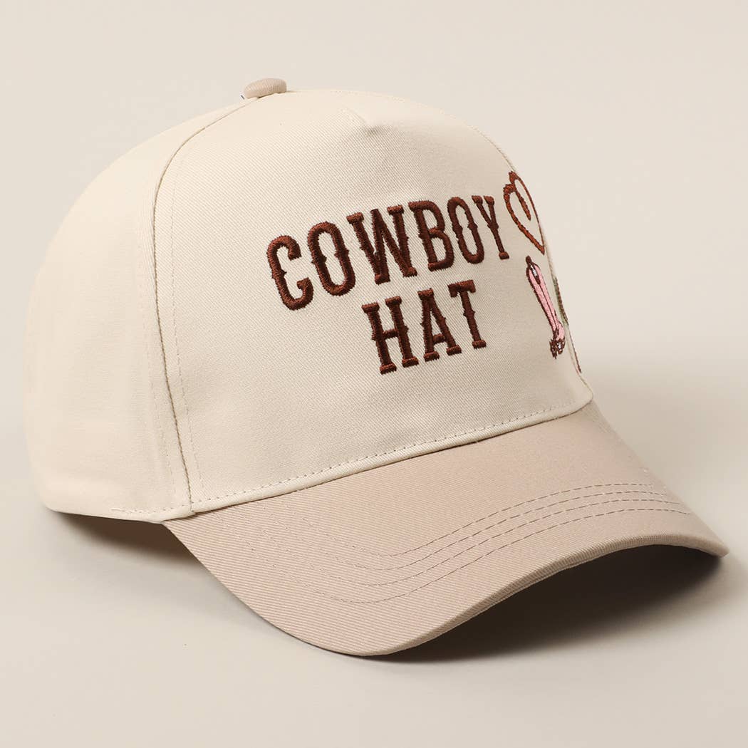 Cowboy Hat Cactus Heart Trucker Hat