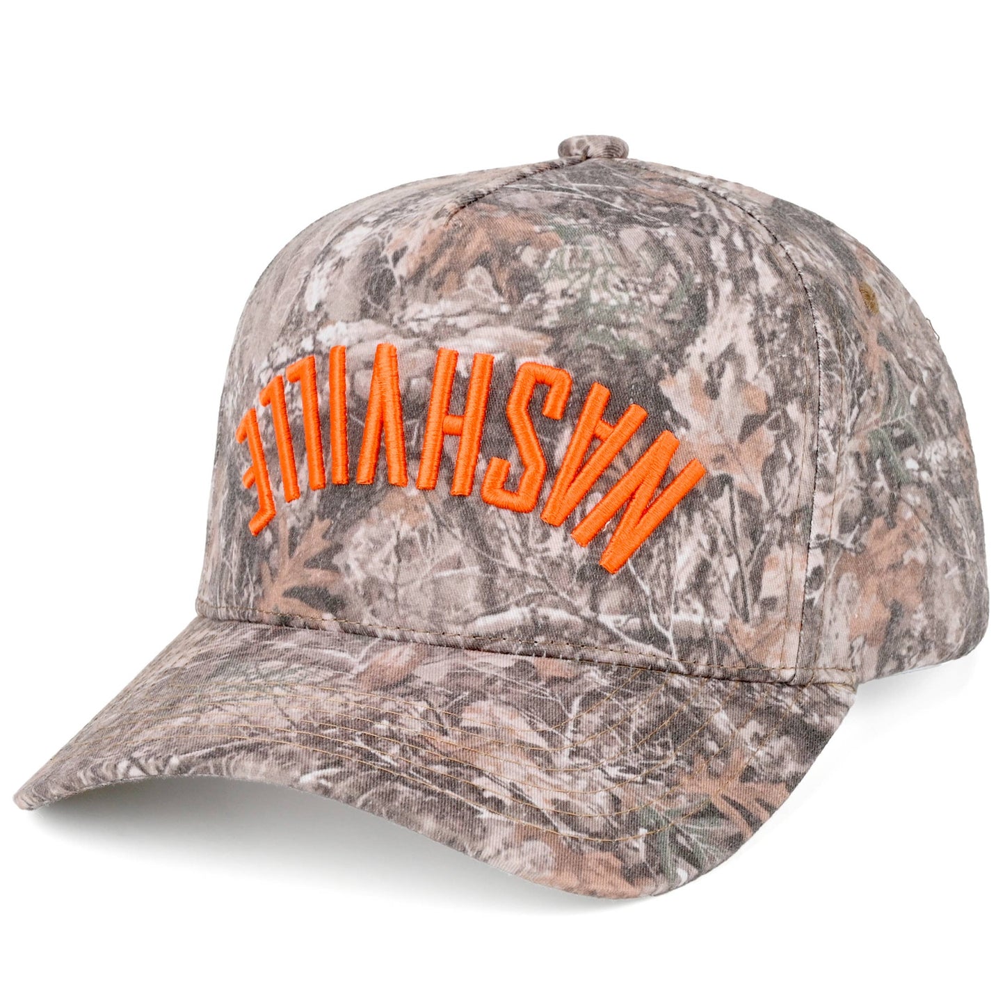 NASHVILLE Embroidered Letter Two Tone Trucker Hat