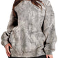 Suhkasana - Camo Branch Print Oversized Crewneck Sweatshirt