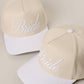 BRIDE Embroidered  Canvas Two-Tone Trucker Hat