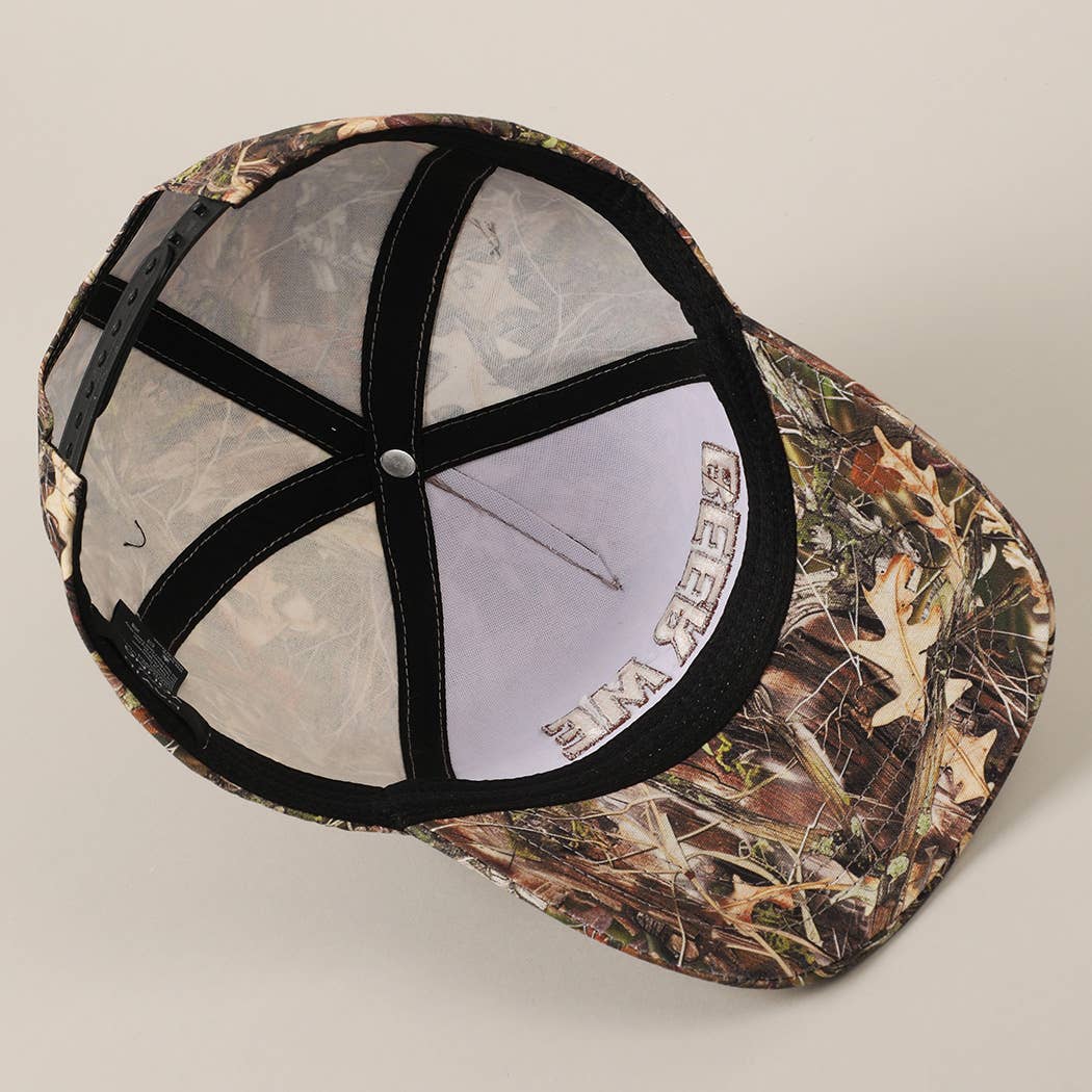 BEER ME Real Tree Camo trucker hat