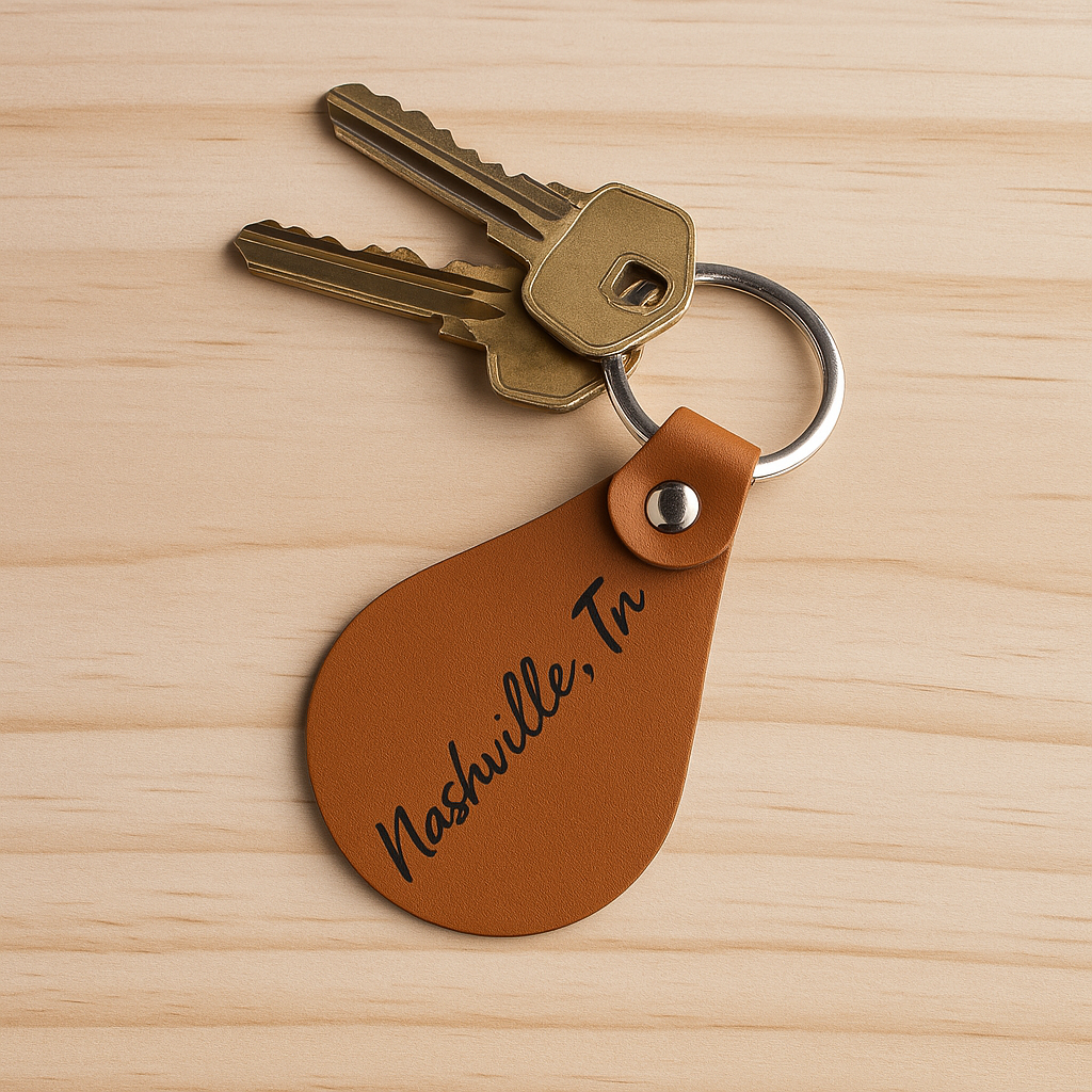 Nashville leather Key Chain