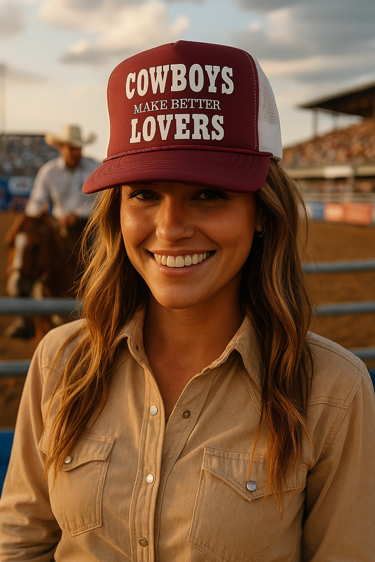 Cowboys make better lovers Trucker Hat