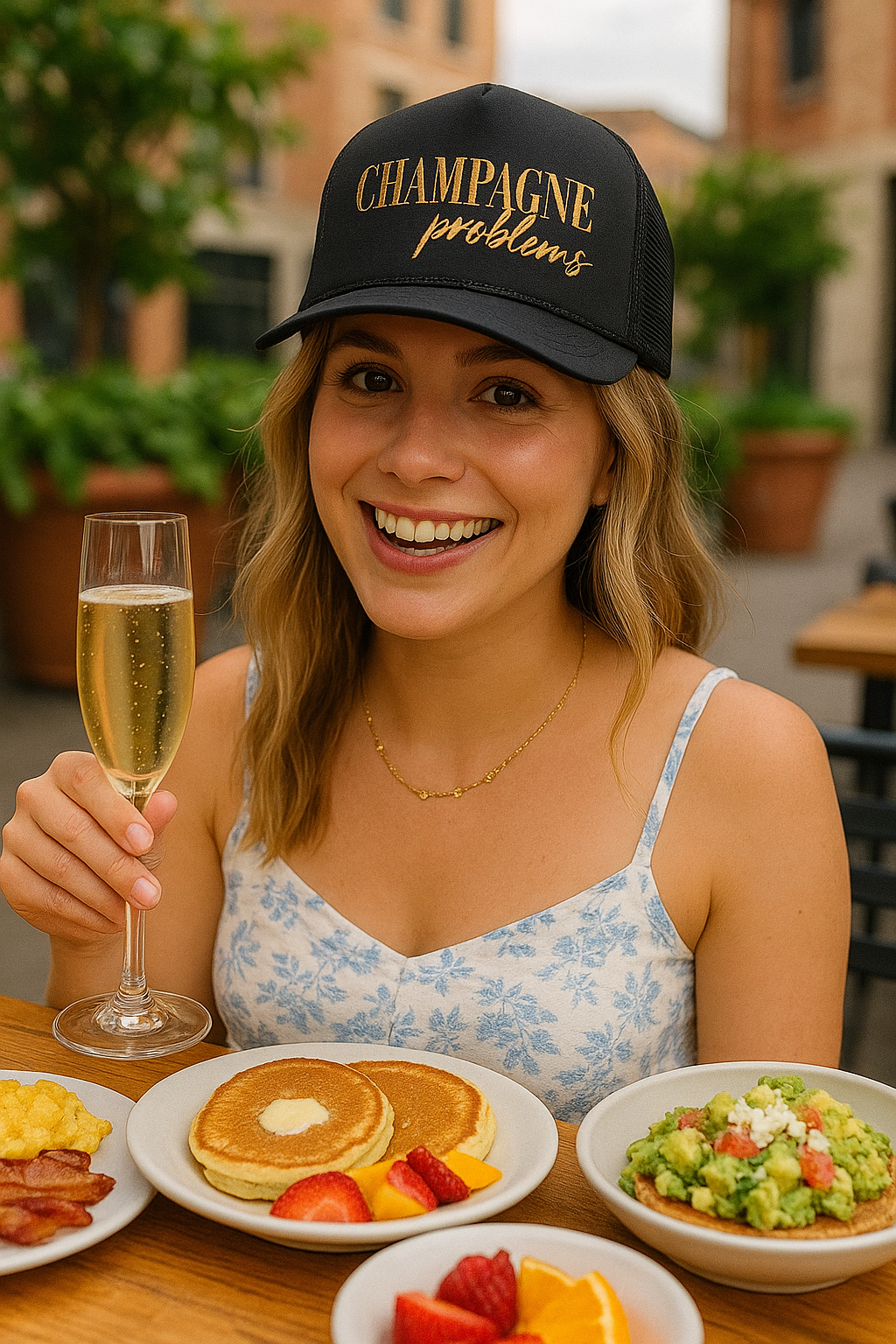 "Champagne Problems" Trucker Hat