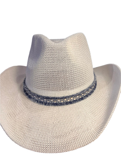 Denim Band Western Hat