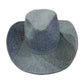 Rhinestone Denim Cowboy Hat