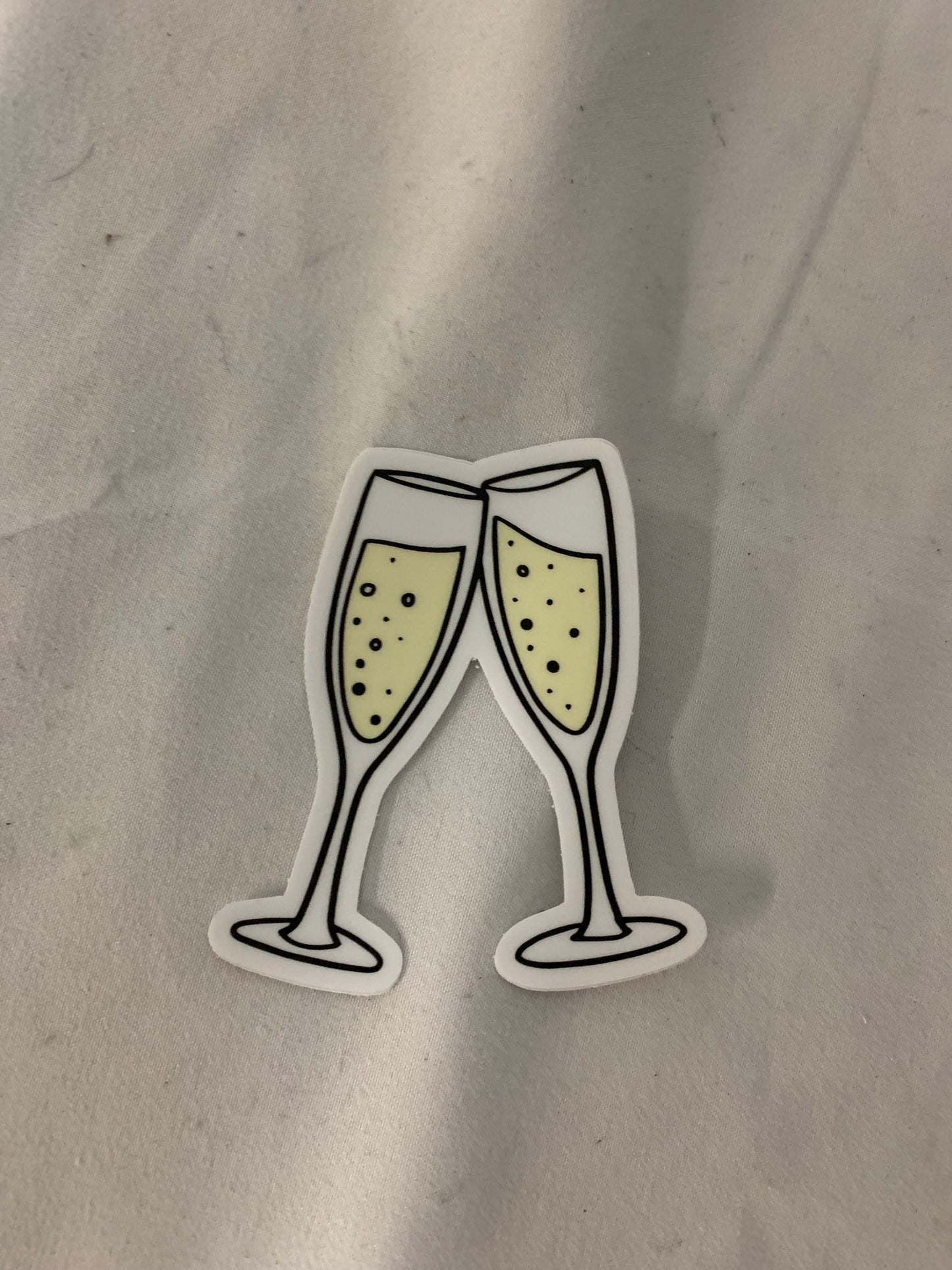 Champagne Cheers Sticker
