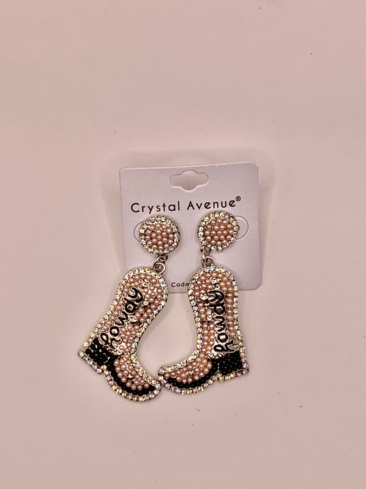 Howdy Beaded Boot Earring