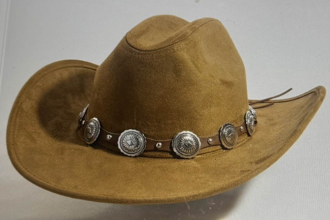 Brown Suede Cowboy Hat