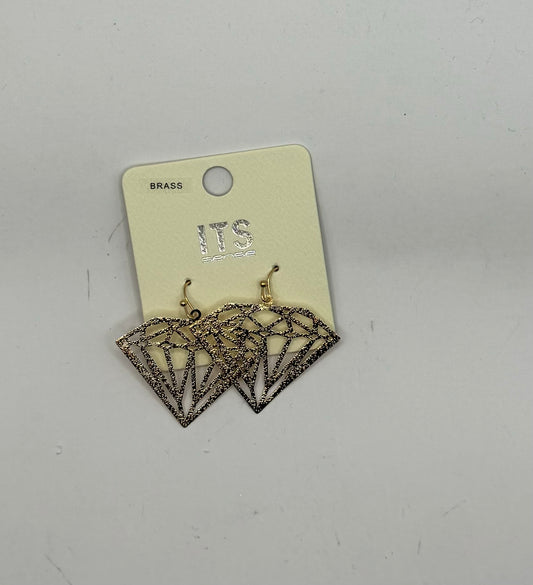 Gold DIamond Shaped Earring