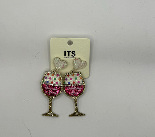 Birthday Drink Earrings