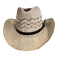 Beige Straw Cowboy Hat