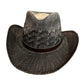 Black Woven Straw Hat