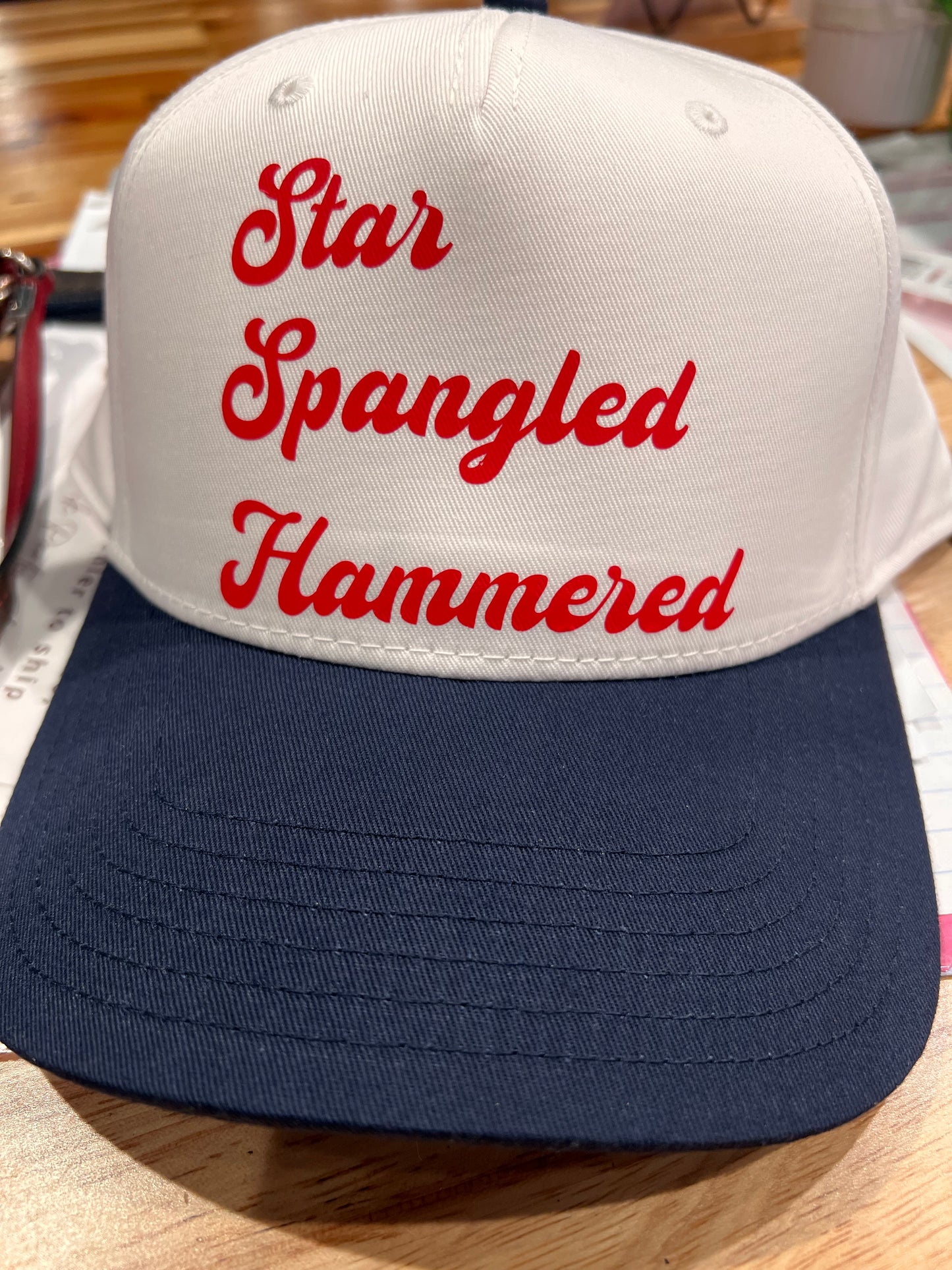 Star Spangled Hammered Trucker Hat