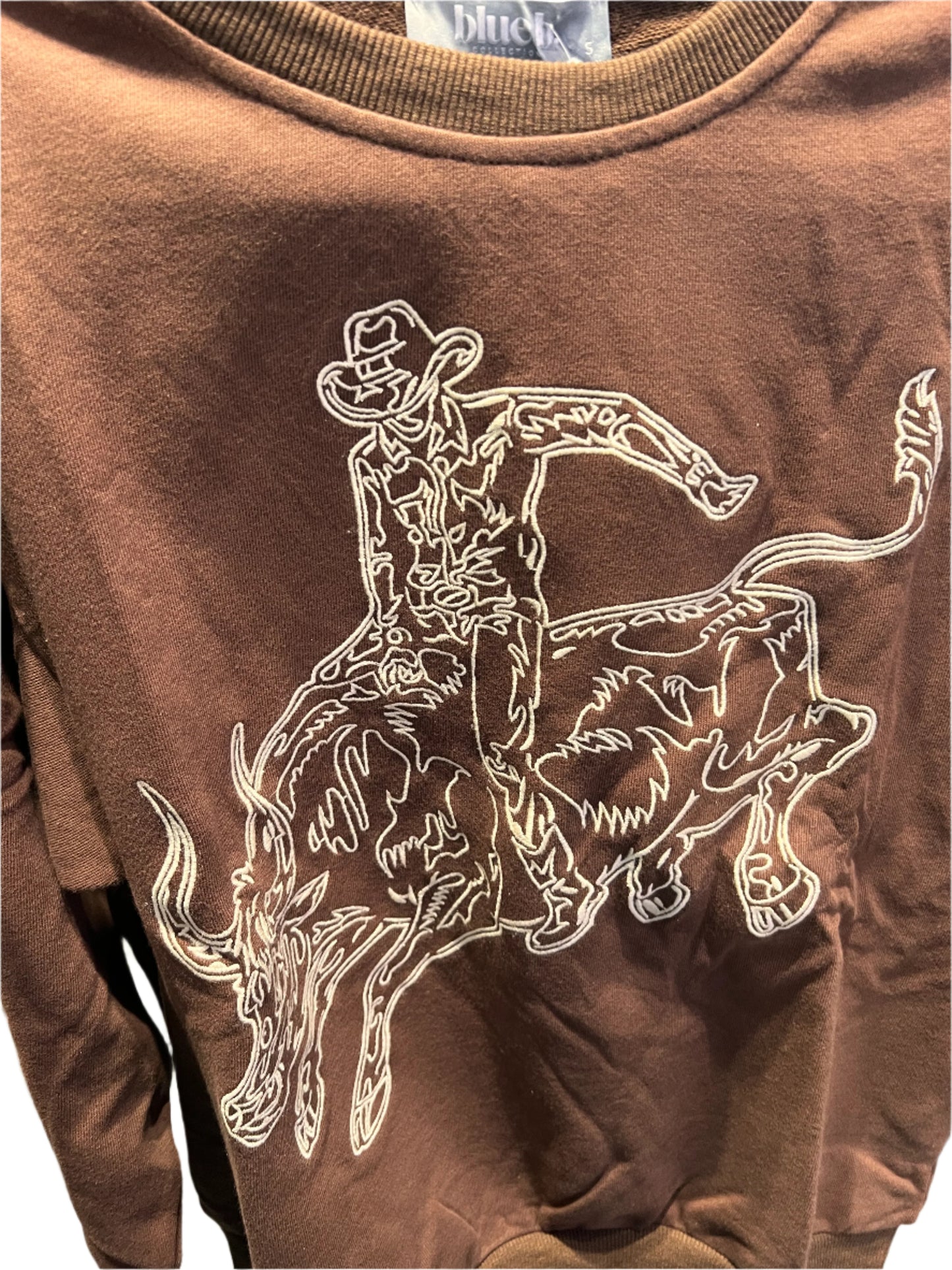 Western embroidered  Pullover Sweatshirt
