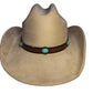 Beige cowboy hat with a turquoise stone  band