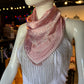 Silk Bandana with Rhinestone Fringe