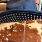 Black cowboy hat with studs
