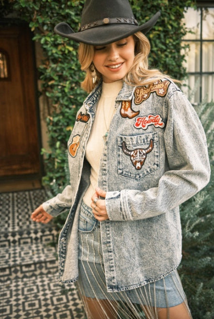 Howdy Western Denim Jacket