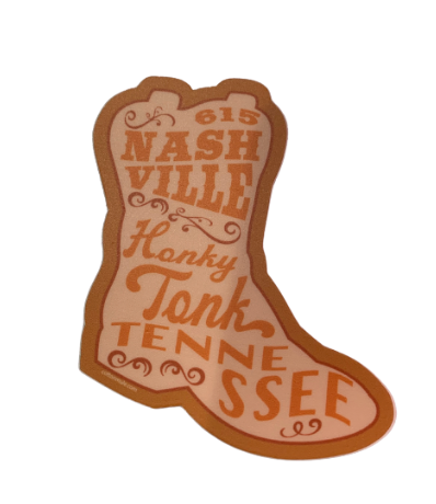 Nashville Boot Sticker