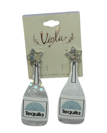 Tequila Bottle Star Earring