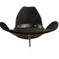 Black cowboy hat with studs