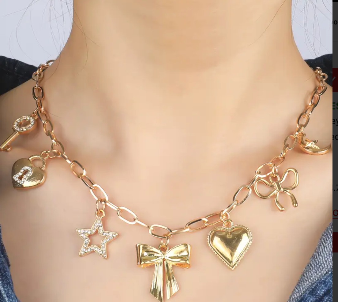 Bow Charm Necklace