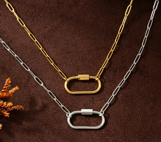 Carabiner clasp Necklace