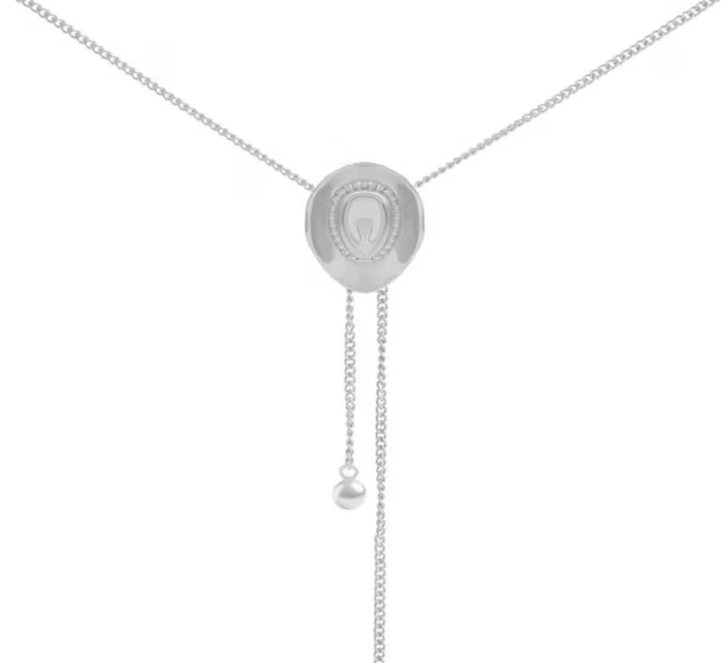 cowboy hat bolo necklace