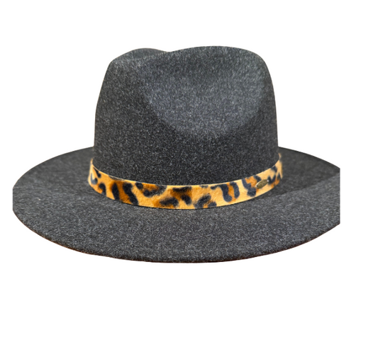 Black Heather Flat Brim