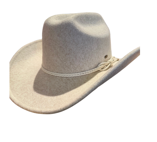 Heather Oatmeal Cowboy Hat