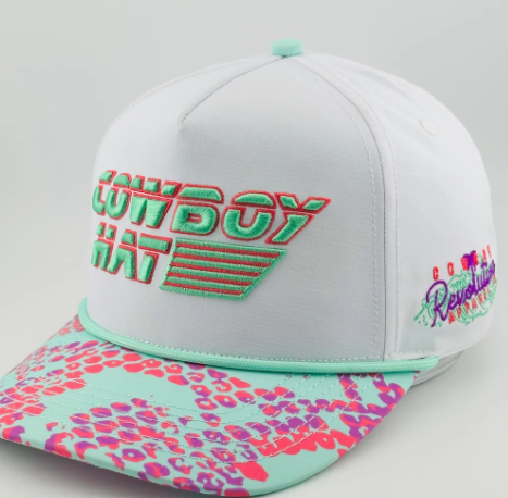 Neon summer cowboy hat trucker