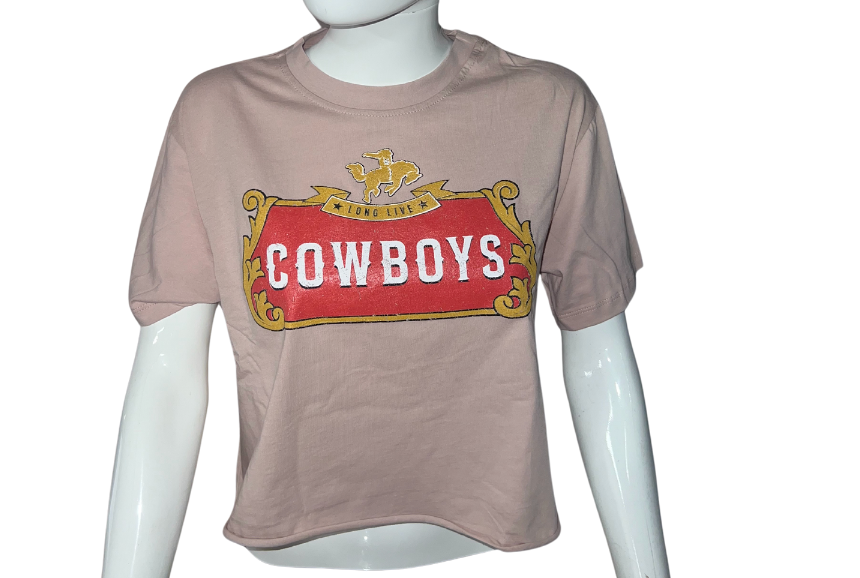 Long Live Cowboys Cropped Tee