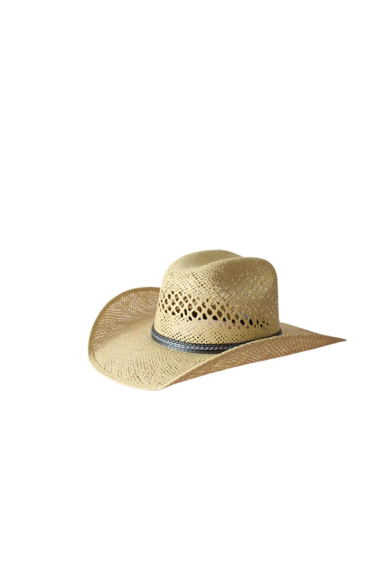 Wilder and Soul - El Dorado Raffia Cowboy Hat - Tan