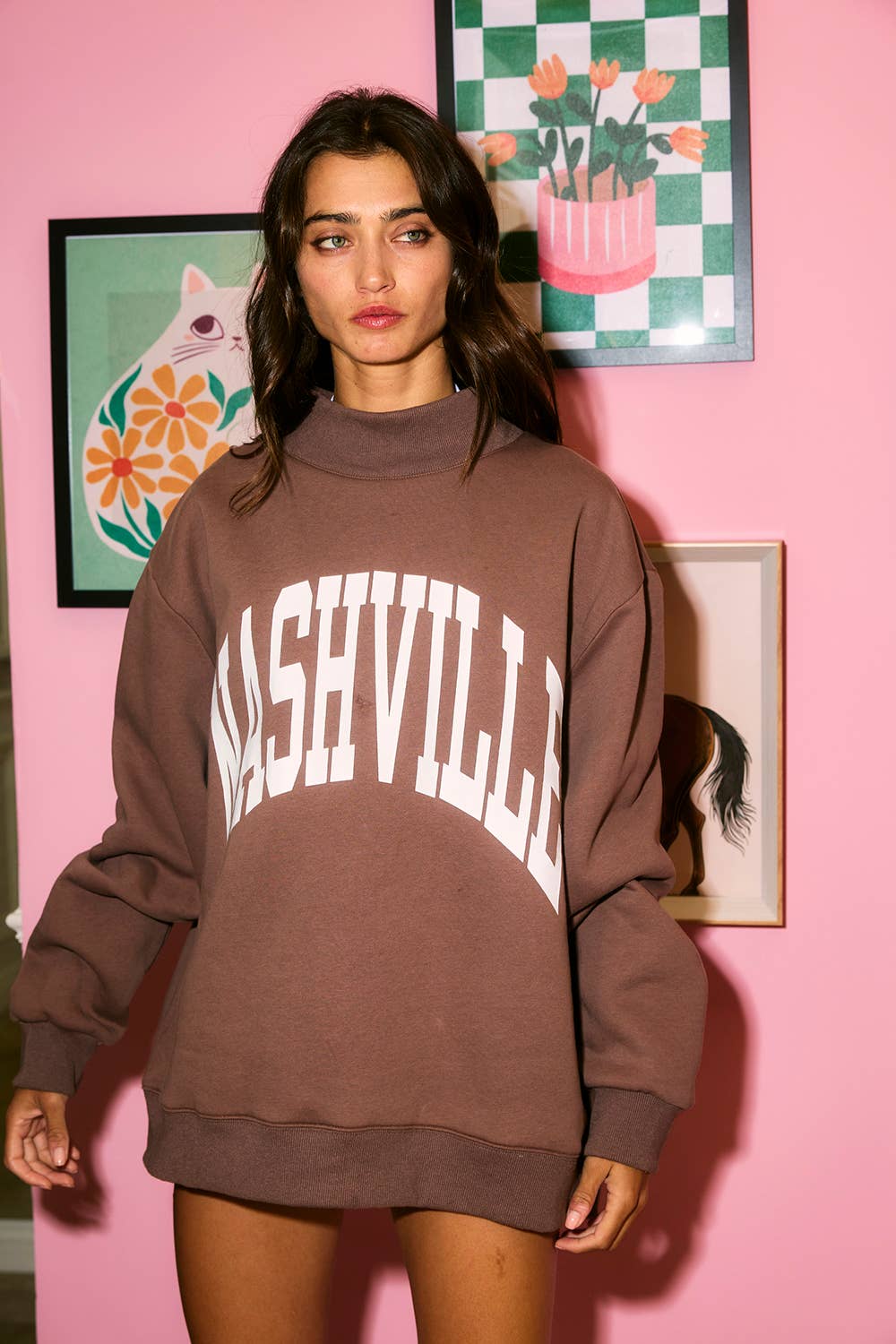 'NASHVILLE & BROADWAY' Reversible Sweatshirt