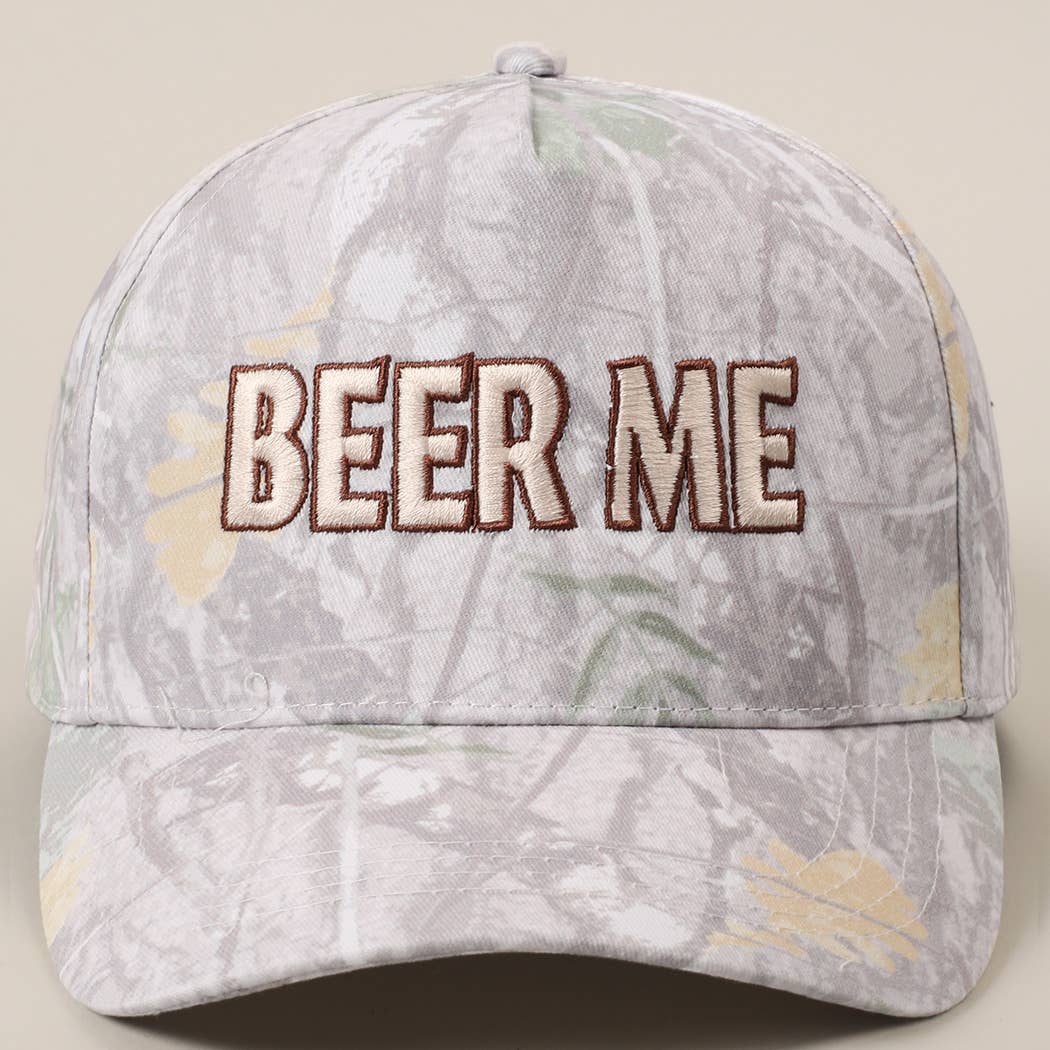 BEER ME Real Tree Camo trucker hat