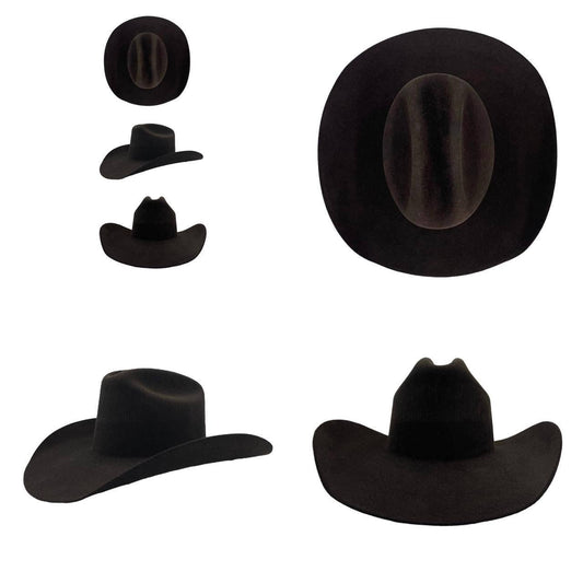 Wilder and Soul - Wren Merino Wool Western Hat - Dark Brown