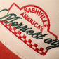 Nashville Merriest City Embroidered Glitter Brim Trucker Hat