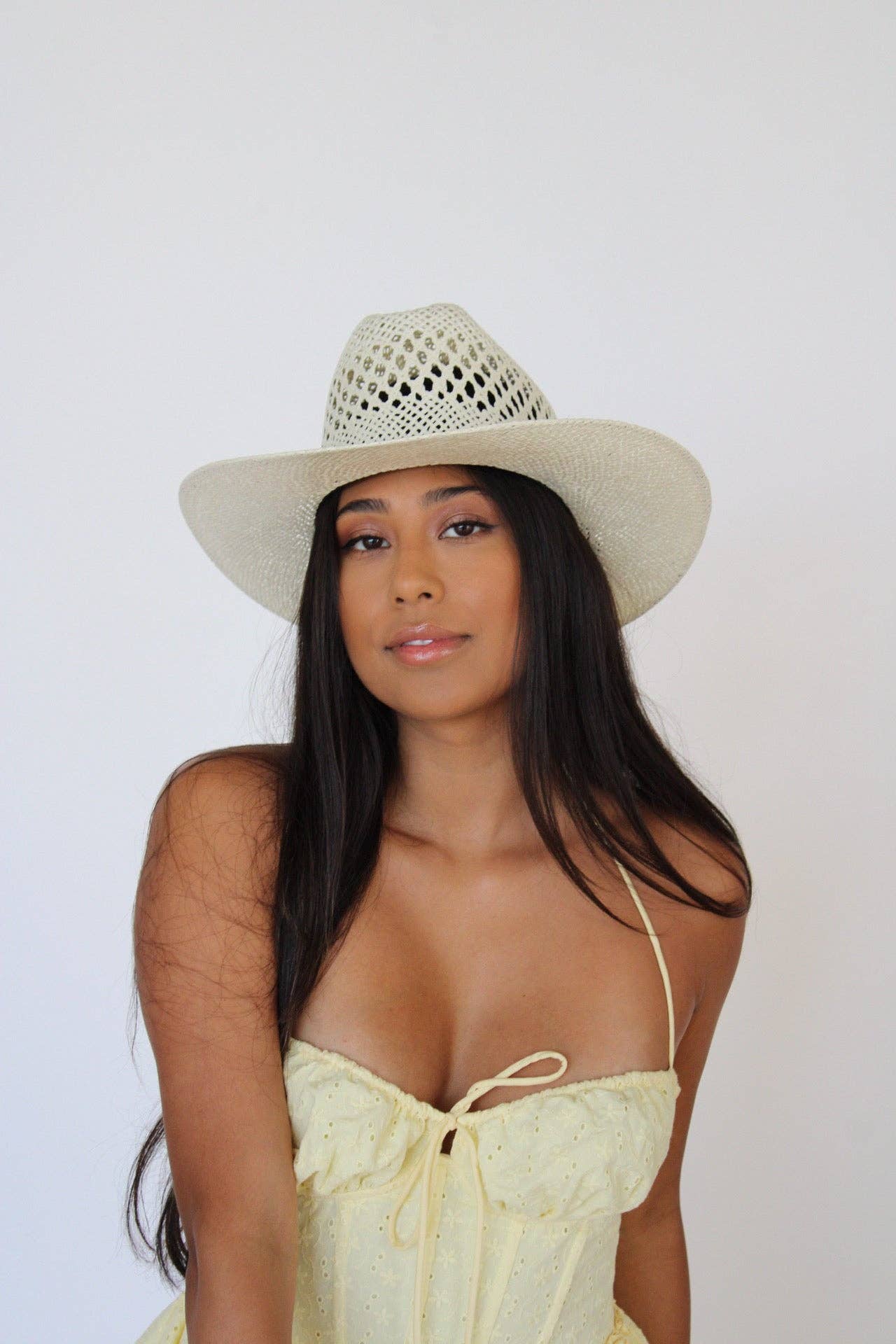 Wilder and Soul - The Montecito Raffia Cowboy Hat - Ivory