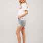 Western Motif Embroidered Graphic T Shirt